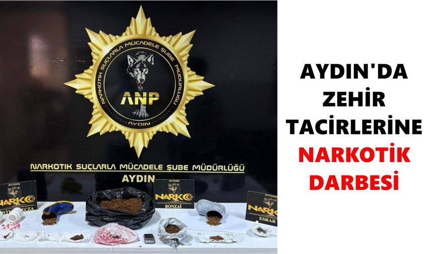 Aydın’da zehir tacirlerine narkotik darbesi