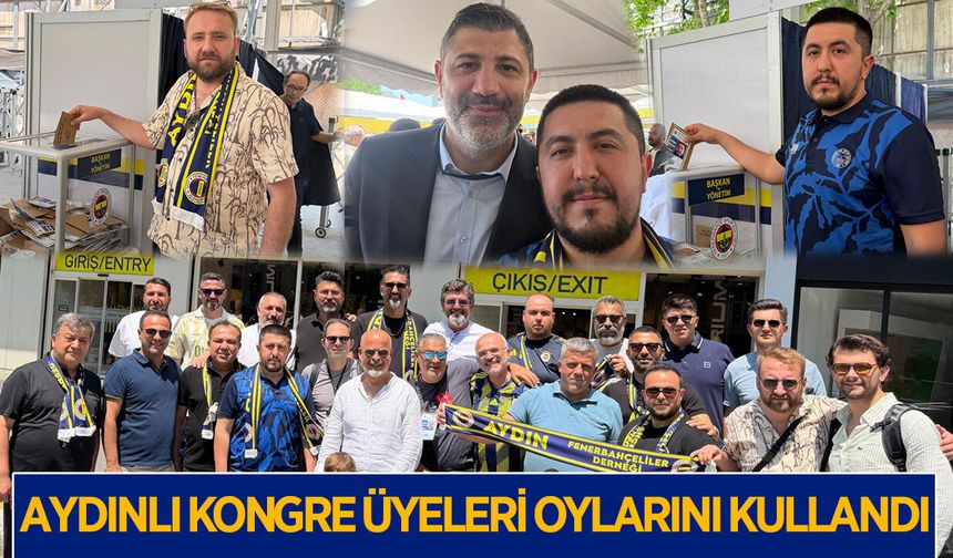 Aydınlı Fenerbahçeliler, İstanbul'da oylarını kullandı