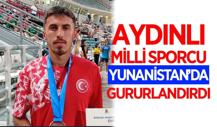 Milli sporcu Özcan, Yunanistan’da bayrağımızı dalgalandırdı