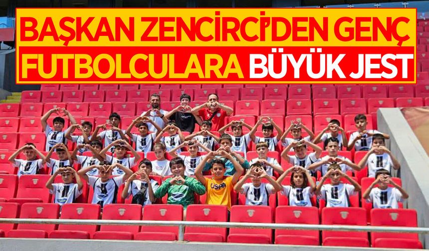 Germencikli minik futbolcuların Göztepe heyecanı