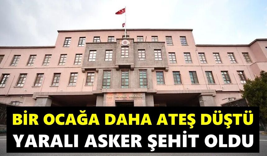 Bir ocağa daha ateş düştü: Yaralı asker şehit düştü