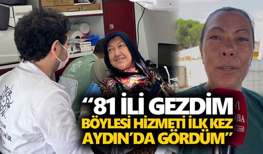 Büyükşehir’in mobil diş kliniği Umurlu’da yüzleri güldürdü