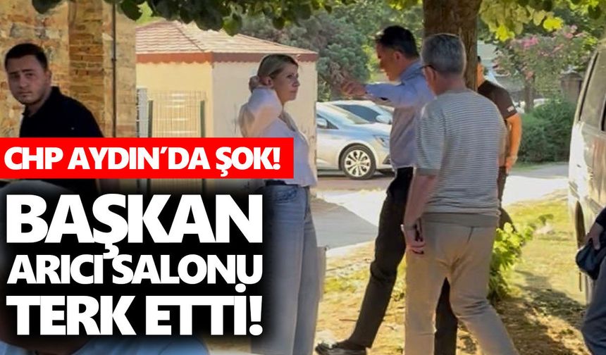 CHP Aydın’da şok! Başkan Arıcı salonu terk etti!