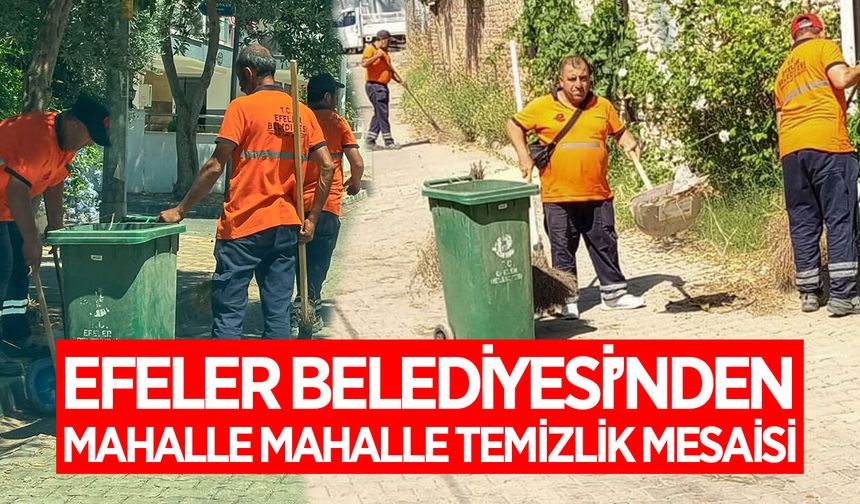 Efeler Belediyesi'nden mahalle mahalle temizlik mesaisi