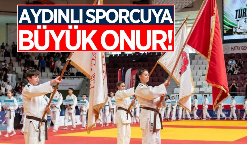 Aydınlı sporcuya büyük onur