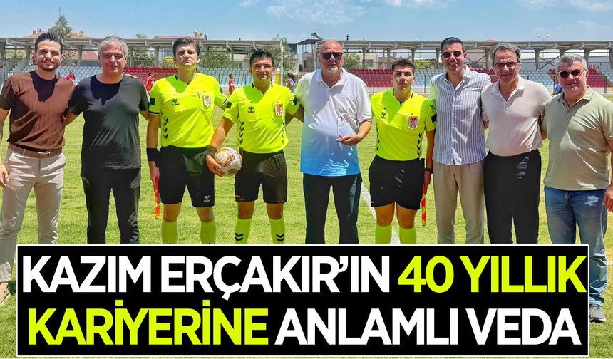 Aydınlı eski hakem Erçakır, 40 yıllık kariyerini noktaladı