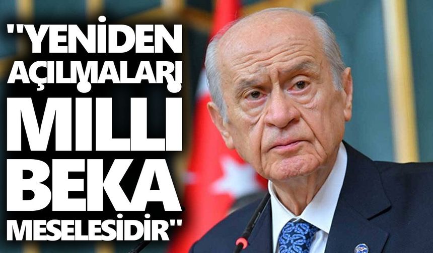 MHP lideri Bahçeli'den askeri hastaneler çağrısı!