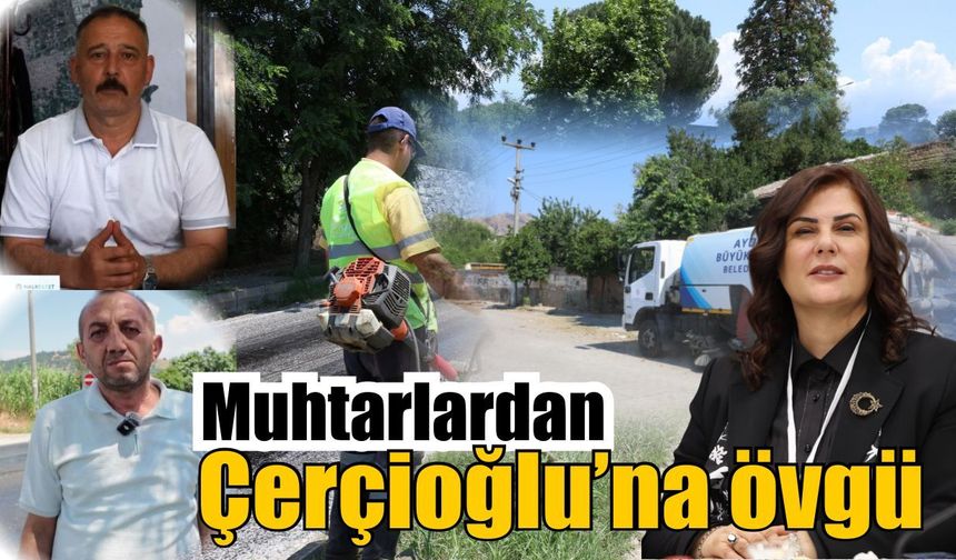 Muhtarlardan Çerçioğlu’na hizmet teşekkürü