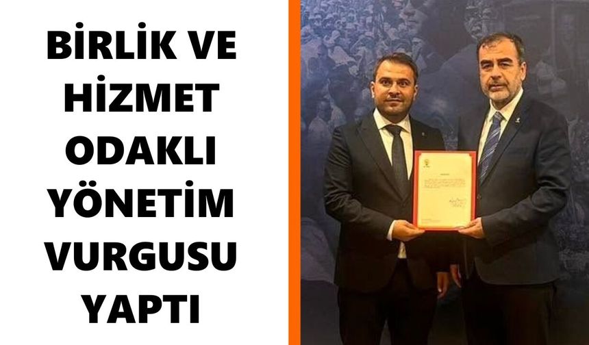 Nazilli’de Başkan Gürbüz'den ilk mesaj