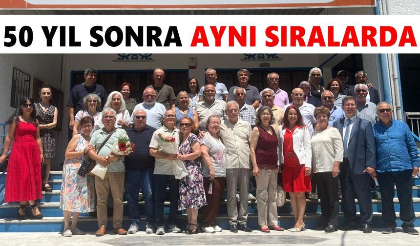 Nazilli’de ilk mezunlar yıllar sonra okulda buluştu