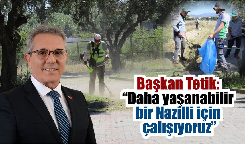 Nazilli’de parklar yaz sezonuna hazırlanıyor