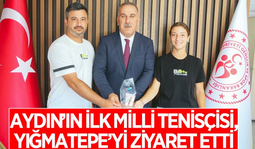 Aydın’ın ilk milli tenisçisi Akyol, Yığmatepe’yi ziyaret etti