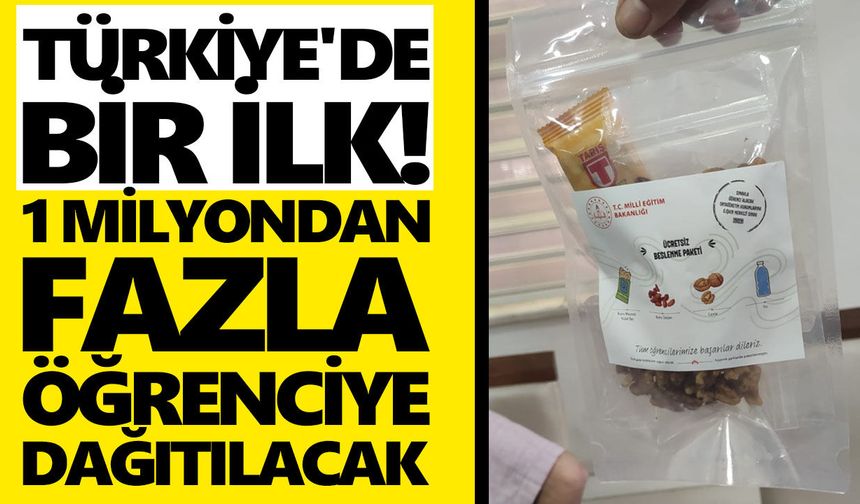 Türkiye'de bir ilk! 1 milyondan fazla öğrenciye dağıtılacak