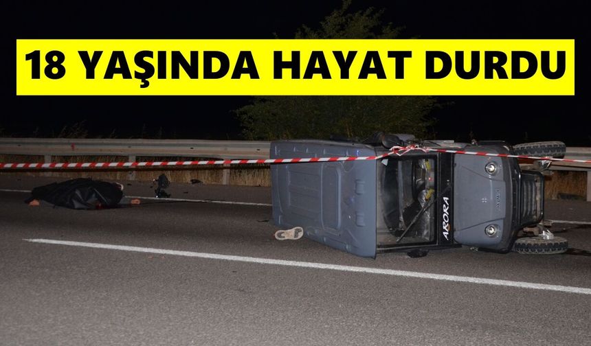 18 yaşındaki motosiklet sürücüsü feci kazada can verdi