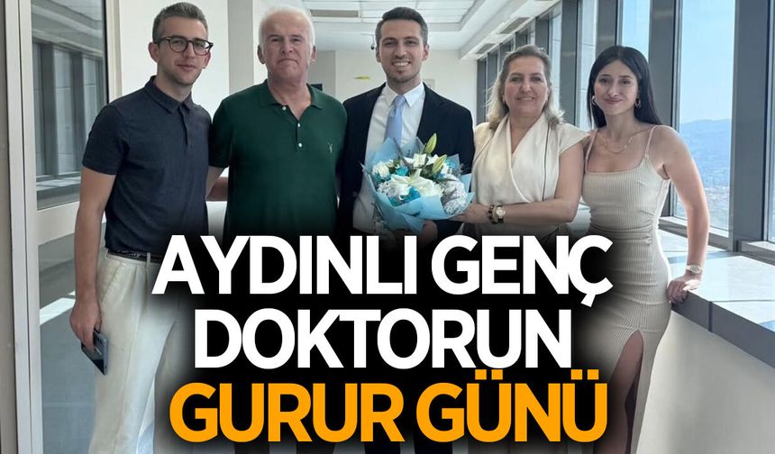 Aydınlı genç doktorun gurur günü! Operatör Doktor unvanını aldı