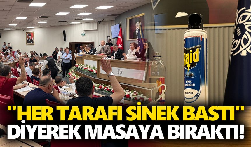 Aydın Büyükşehir Belediyesi meclisinde ilginç görüntü!