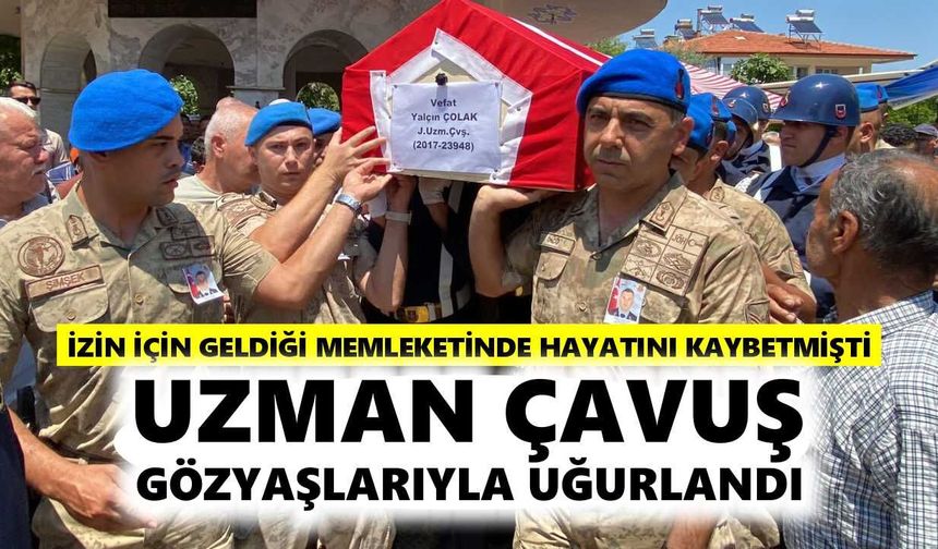 Aydın'da kazada ölen uzman çavuşa son görev