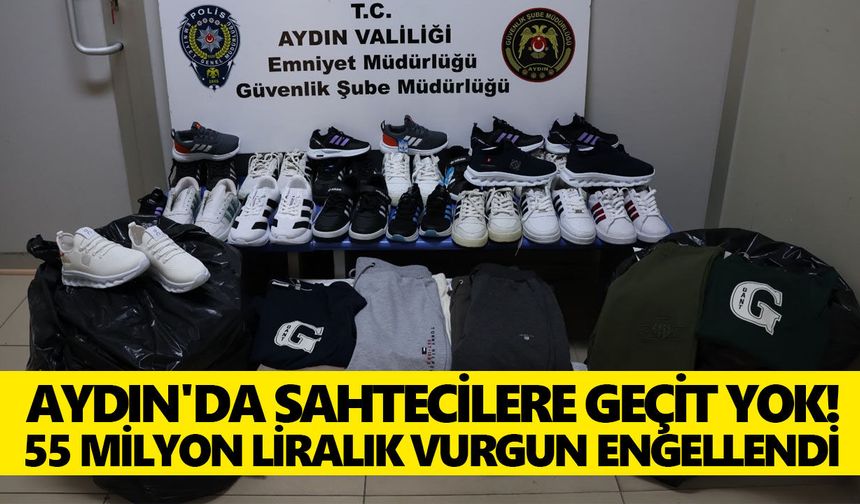 Aydın'da sahtecilere geçit yok! 55 milyon liralık vurgun engellendi