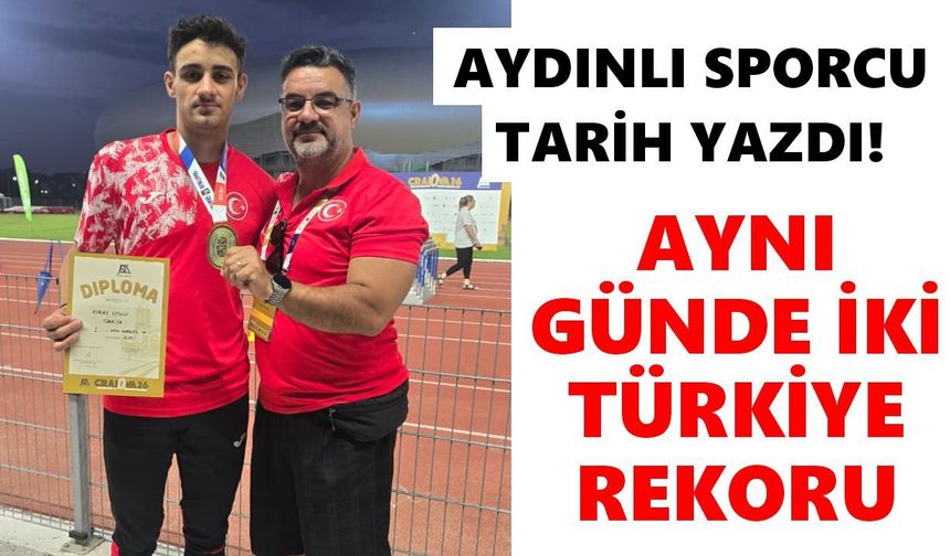 Aydınlı sporcu tarih yazdı: 1 günde 2 şampiyonluk