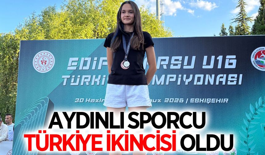 Aydınlı atlet Kadem, Türkiye ikincisi oldu