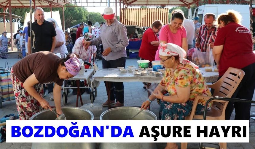 Bozdoğan'da aşure hayrı