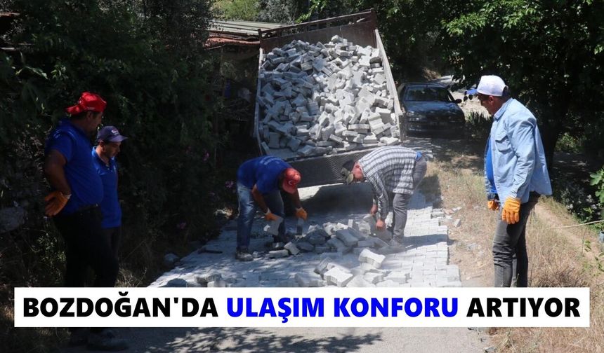 Bozdoğan'da yol hamlesi sürüyor