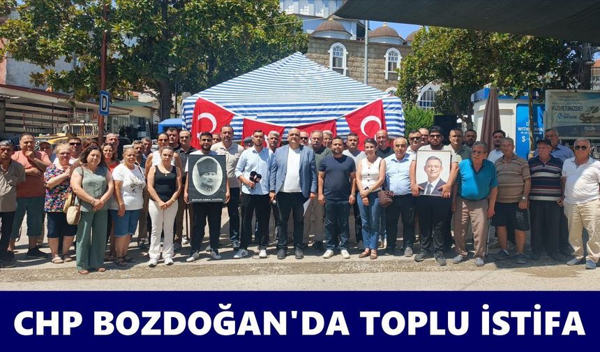 CHP Bozdoğan'da toplu istifa