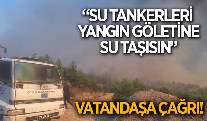 Başkan Kıvrak'tan çağrı! "Su tankerleri yangın göletine su taşısın"