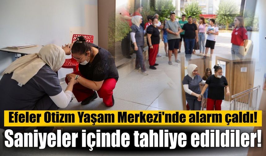 Efeler’de alarm çaldı, herkes tahliye edildi! İşte o anlar