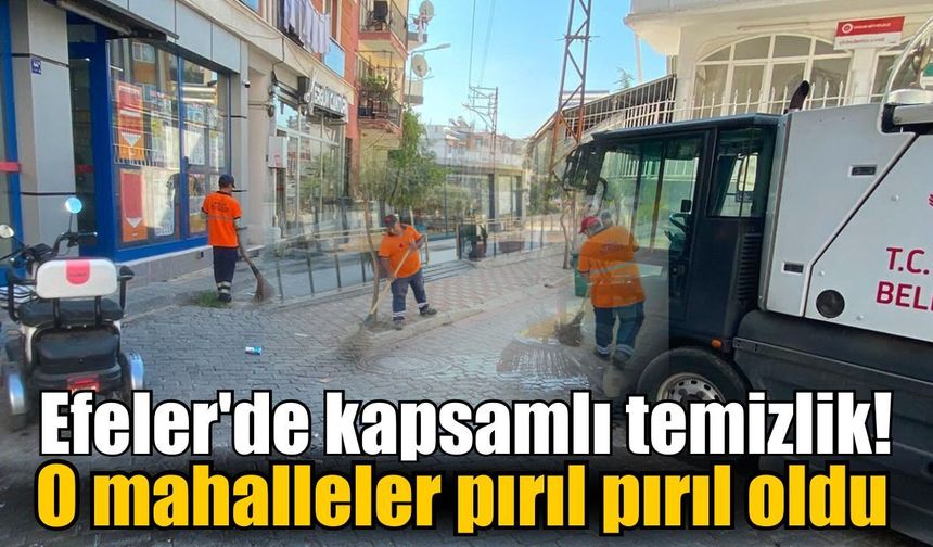 Efeler'de kapsamlı temizlik! O mahalleler pırıl pırıl oldu