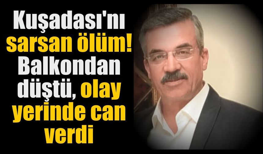 Kuşadası'nda acı son: Bir anda zemine çakıldı!