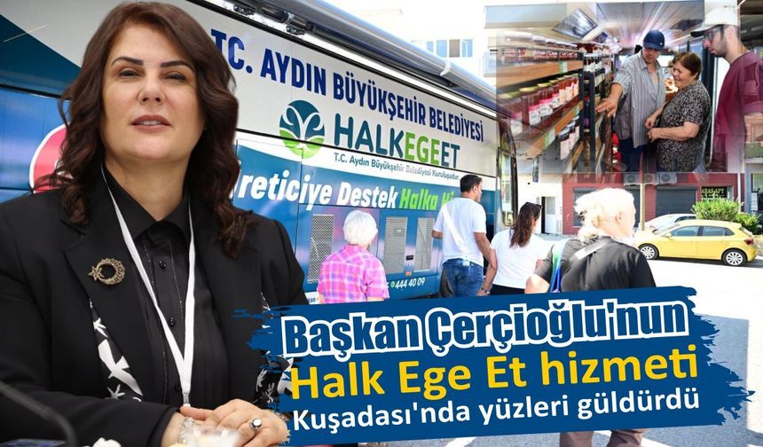 Kuşadası'nda Mobil Halk Ege Et'e yoğun ilgi