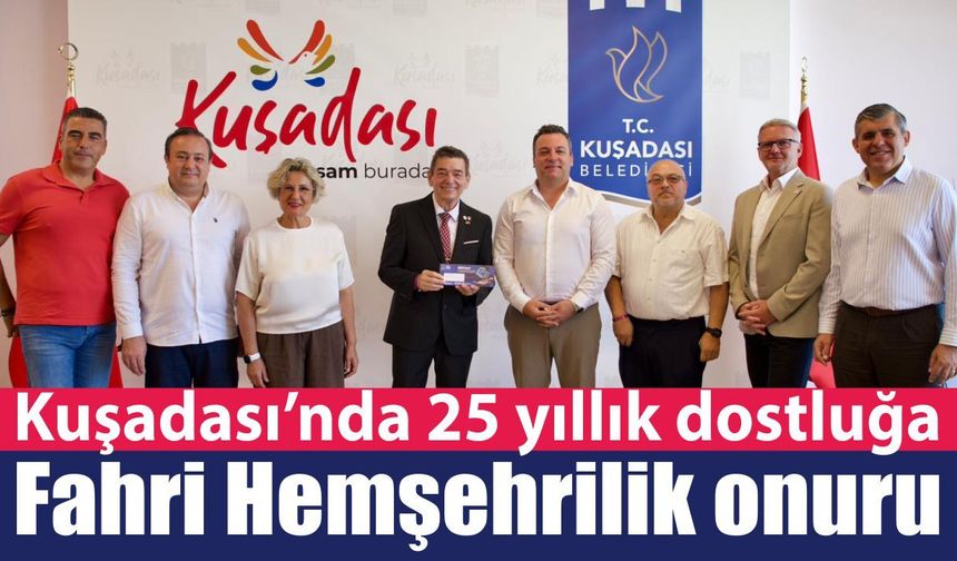 Kuşadası'nın Fahri Hemşehrisi Werner Arndt oldu