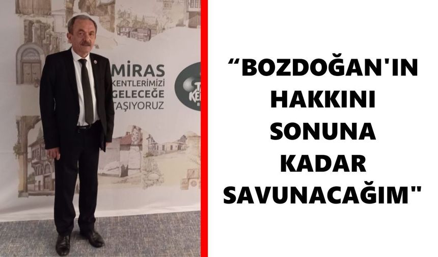 Saatçı'dan net çıkış: Bozdoğan'ın hakkını sonuna kadar savunacağım