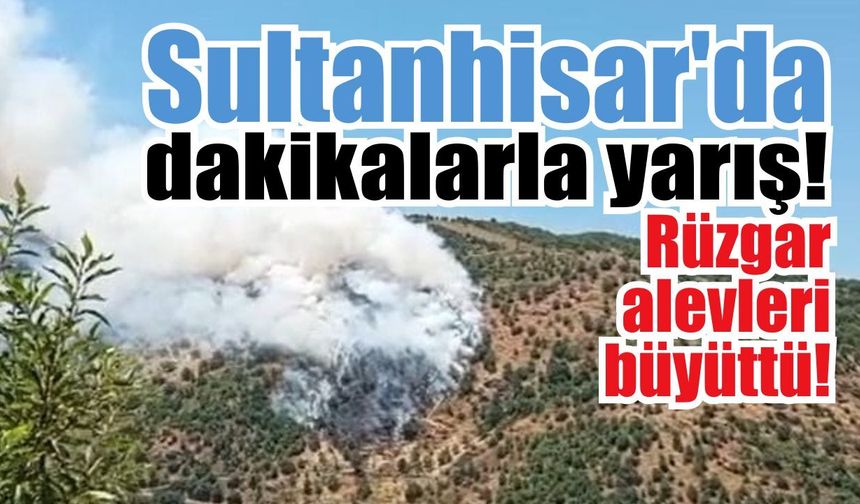 Sultanhisar'da bir anda alevler yükseldi! Bölge alarmda