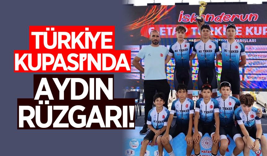 Aydınlı bisikletçiler Türkiye Kupası'nda kürsüye çıktı