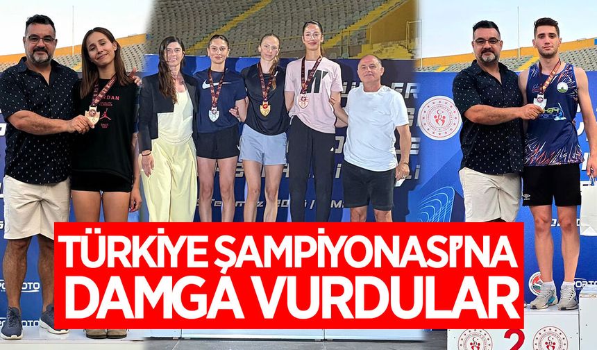 Aydınlı atletler Türkiye Şampiyonası'na damga vurdu