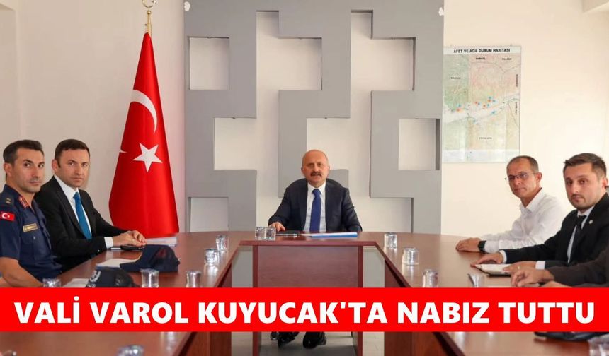 Vali Varol'dan Kuyucak çıkarması