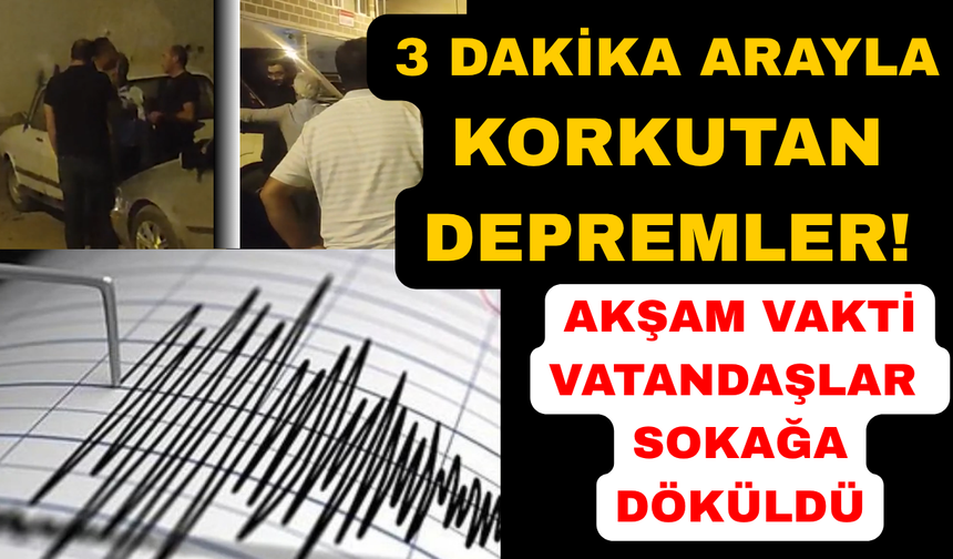 Peş peşe depremler vatandaşları sokağa döktü