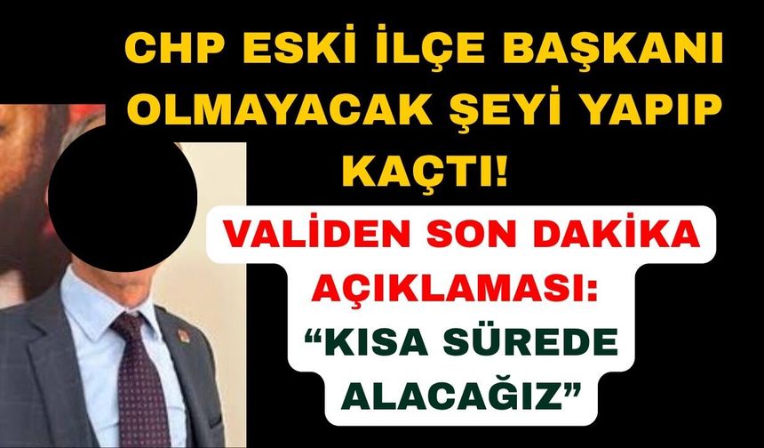 Milletvekilini bıçaklayan CHP eski ilçe başkanı aranıyor