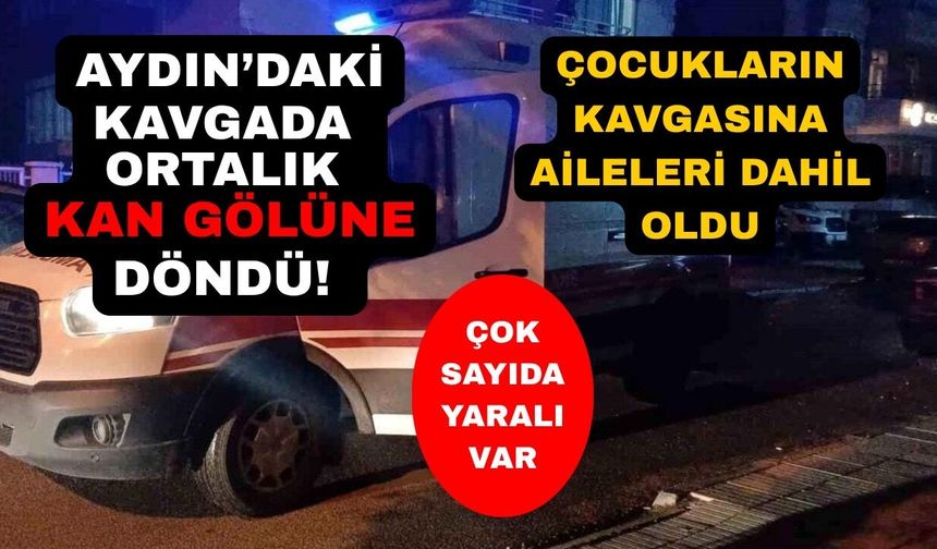 Aydın'da çocukların kavgasına aileleri dahil oldu: 2'si ağır 6 yaralı