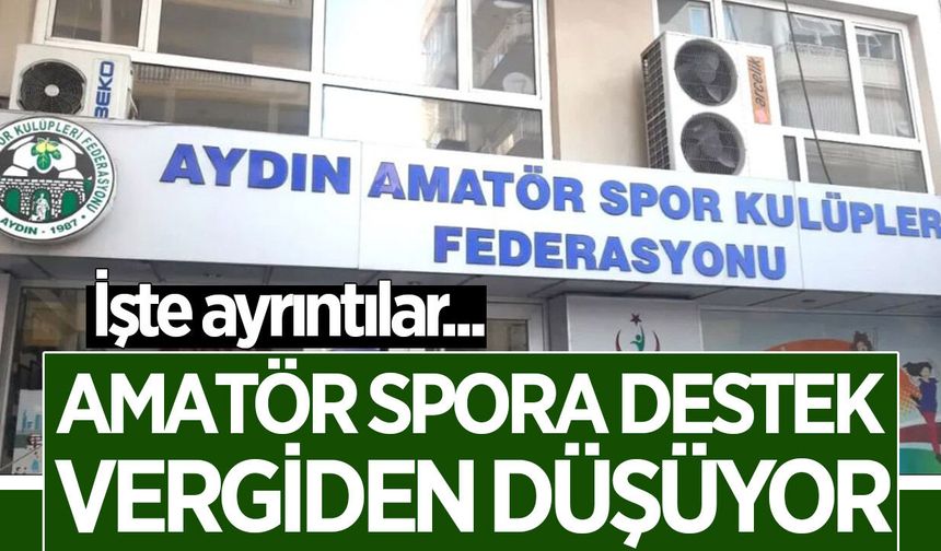Aydın'da amatör spor kulüplerine verilen destek vergiden düşebiliyor
