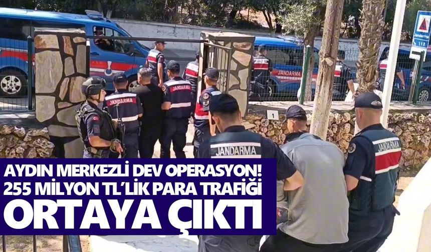Aydın merkezli dev operasyon! 255 milyon TL’lik para trafiği ortaya çıktı