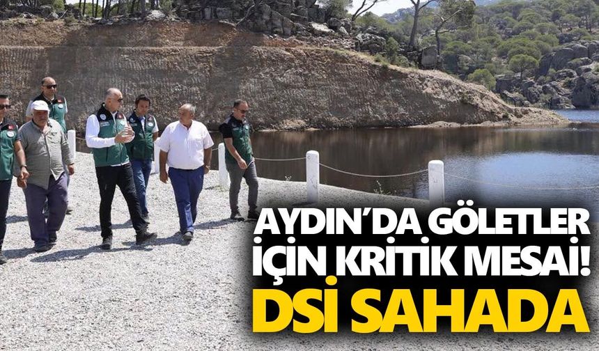 Aydın’da göletler için kritik mesai! DSİ sahada