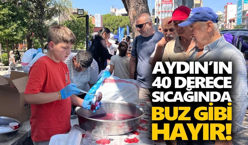 Aydın’ın 40 derece sıcağında buz gibi hayır!