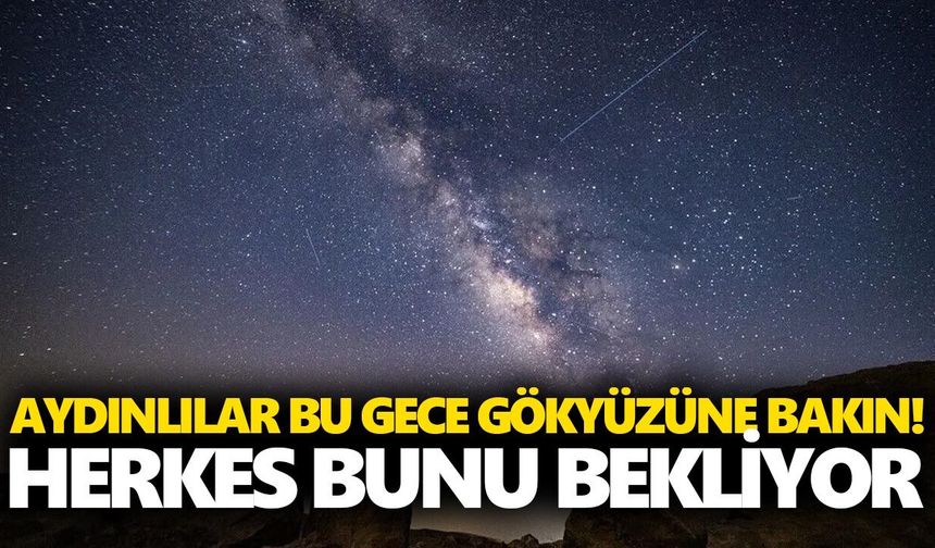 Aydınlılar bu gece gökyüzüne bakın! Herkes bunu bekliyor