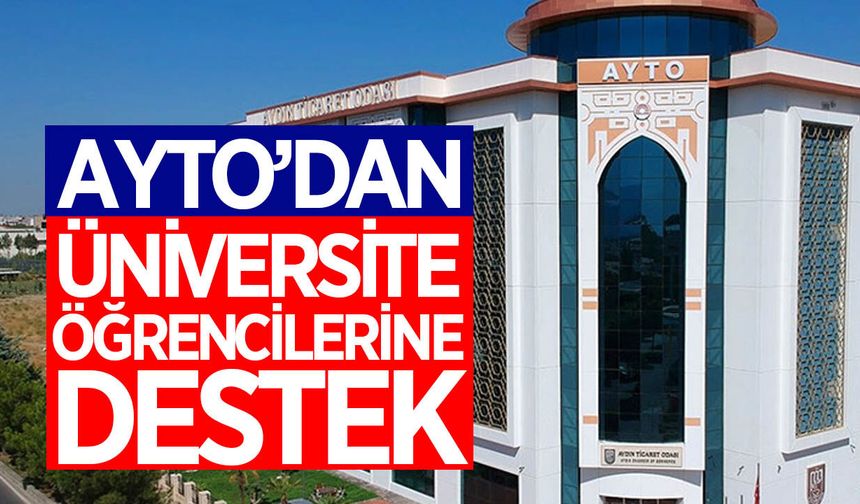 Aydın'da üniversite öğrencilerine AYTO'dan eğitim desteği