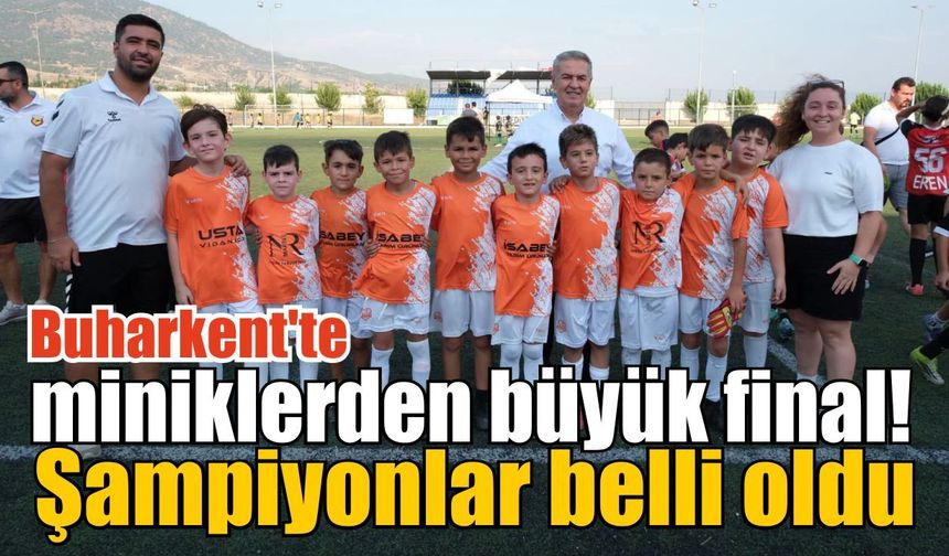 Buharkent'te şampiyonluk sevinci