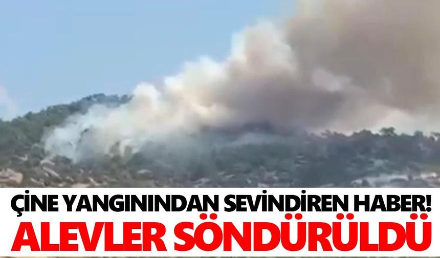 Çine yangınından sevindiren haber! Alevler söndürüldü
