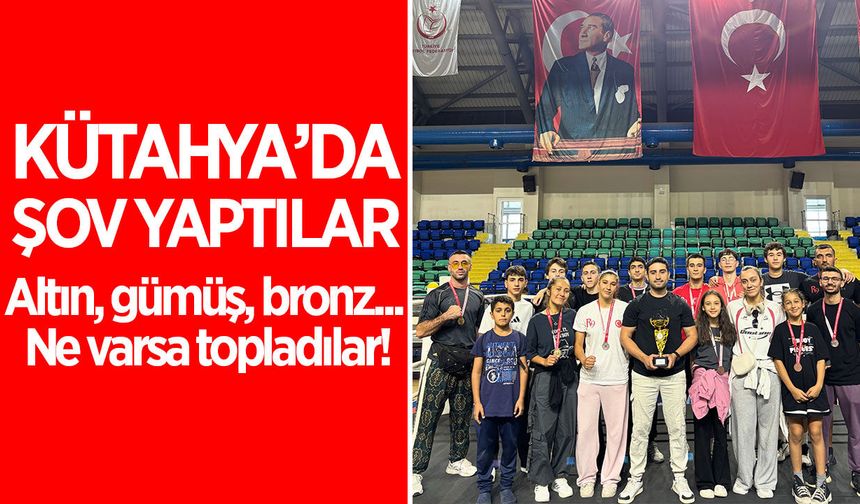 Aydınlı kickbokscular Kütahya'dan madalyalarla döndü